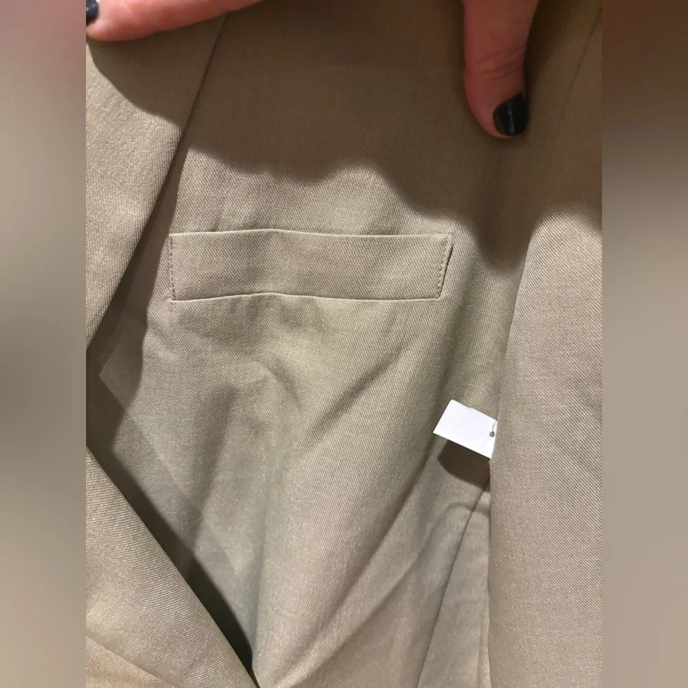 Topshop Tailored Dad Blazer Dress in Sage - Picture 11 of 17